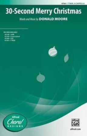 30-Second Merry Christmas TTBB - Donald Moore