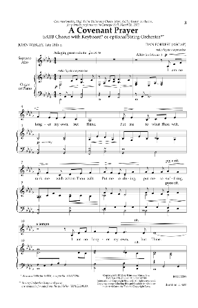 A Covenant Prayer SATB - Dan Forrest