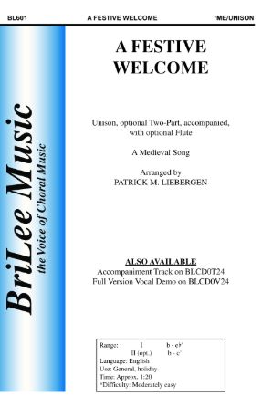 A Festive Welcome 2-Part - Arr. Patrick M. Liebergen