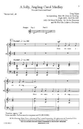 A Jolly, Jingling Carol Medley TB - Greg Gilpin