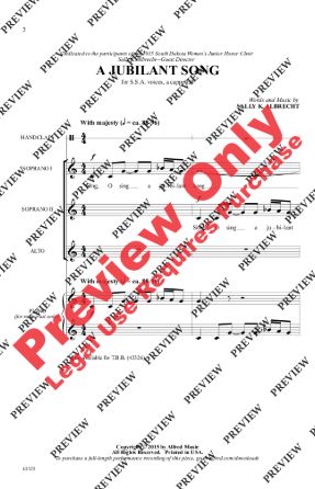 A Jubilant Song TBB - Sally K. Albrecht