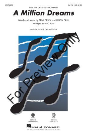 A Million Dreams SSA - Arr. Mac Huff