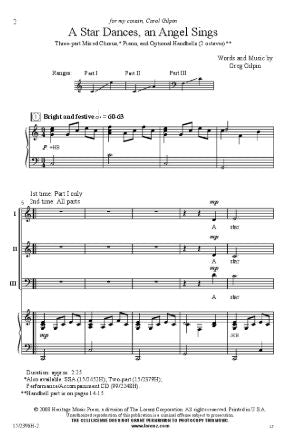 A Star Dances, An Angel Sings SSA - Greg Gilpin