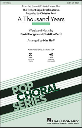 A Thousand Years SAB - arr. Mac Huff