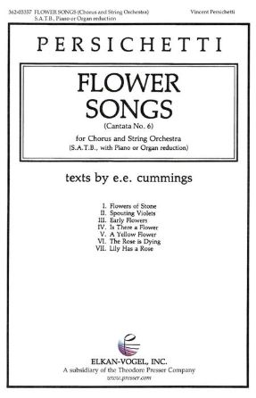 A Yellow Flower (Flower Songs) SATB - Vincent Persichetti