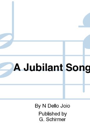 A Jubilant Song SATB - Norman Dello Joio