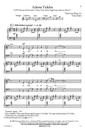 Adeste Fideles 3-Part Mixed - Greg Gilpin