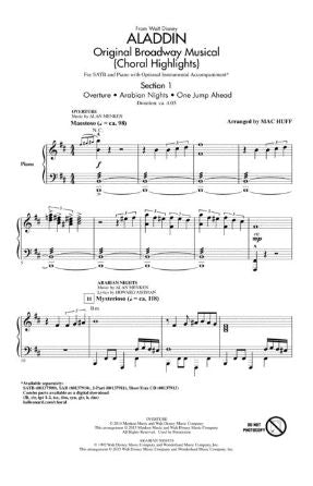 Aladdin Choral Highlights (Section 1) SATB - Arr. Mac Huff