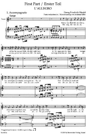 All This company (L'Allegro, il Penseroso ed il Moderato, HWV 55) SATB - Handel