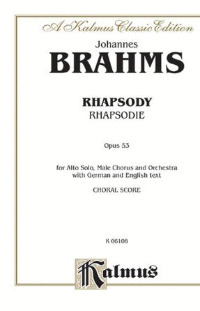 Alto Rhapsody, Op. 53 TTBB - Johannes Brahms