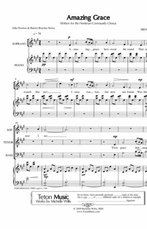 Amazing Grace SATB - Arr. Michelle Willis