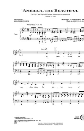 America, The Beautiful 2-Part - Arr. Rollo Dilworth
