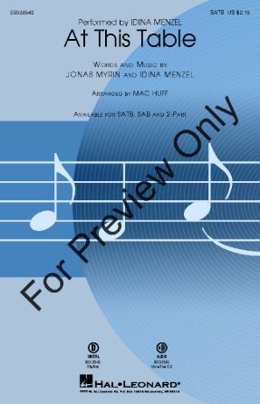 At This Table SAB - Arr. Mac Huff