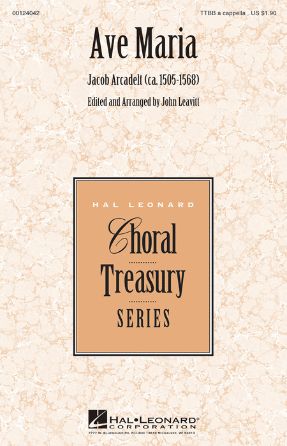 Ave Maria TTBB - Jacob Arcadelt, arr. Craig Zamer