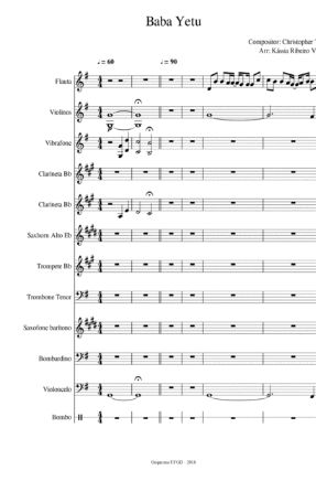 Baba Yetu SATB - Christopher Tin