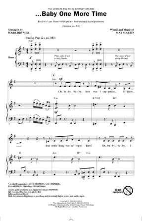 Baby One More Time SSA - arr. Mark Brymer