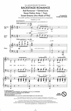 Backstage Romance SATB - arr. Mark Brymer