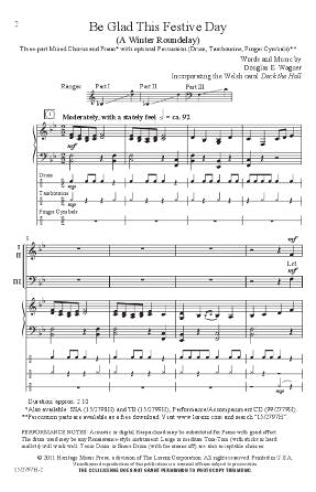 Be Glad This Festive Day TB - Douglas E. Wagner