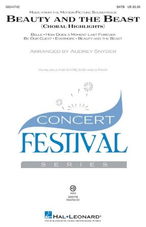Beauty and the Beast (Choral Highlights) SATB - Arr. Audrey Snyder