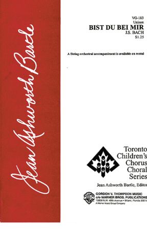 Bist du bei mir Unison - J.S. Bach, S. Calvert