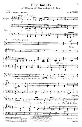 Blue Tail Fly SATB - Arr. Dwight Bigler