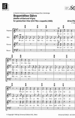 Bogoroditse Djevo - Arvo Part
