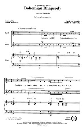 Bohemian Rhapsody 2-Part - Arr. Mark Brymer