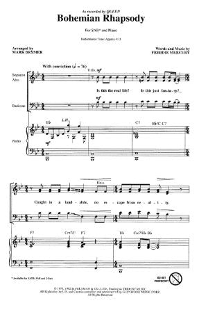 Bohemian Rhapsody SAB - Arr. Mark Brymer