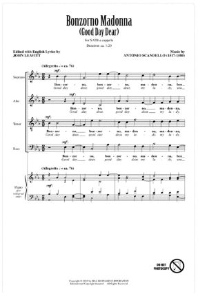 Bonzorno Madonna SATB - Antonio Scandello, Ed. John Leavitt