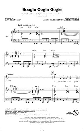 Boogie Oogie Oogie SAB - Arr. Alan Billingsley