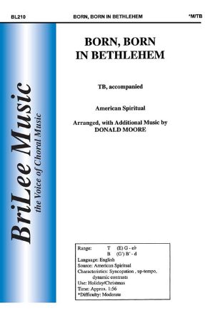 Born, Born In Bethlehem TB - Arr Donald Moore