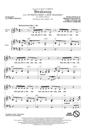 Breakaway SATB - Arr. Alan Billingsley