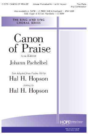 Canon Of Praise SAB - Arr. Hal H. Hopson