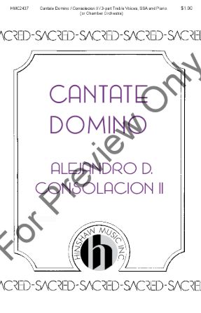 Cantate Domino SSA - Alejandro D. Consolacion II