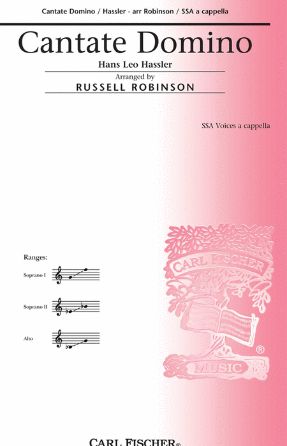 Cantate Domino SSA - Hans Leo Hassler, arr. Russell Robinson