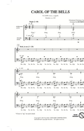 Carol Of The Bells SATB - Arr. Jay Rouse