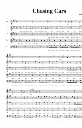 Chasing Cars TTBB - Arr. Deke Sharon