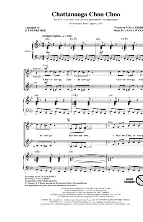 Chattanooga Choo Choo SSA - Arr. Mark Brymer