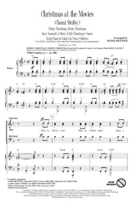 Christmas at the Movies (Choral Medley) SAB - Arr. Mark Brymer