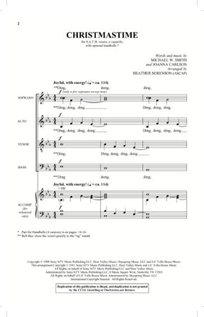 Christmastime SATB - Arr. Heather Sorenson