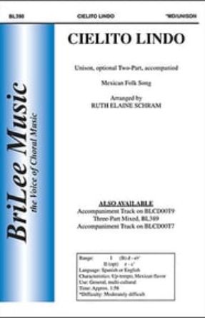 Cielito Lindo Unison or 2-Part - arr. Ruth Elaine Schram