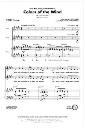Colors Of The Wind 2-Part - Arr. Audrey Snyder