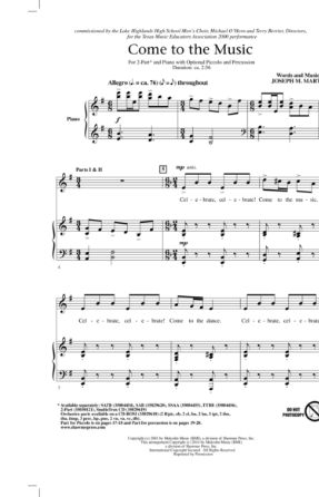 Come To The Music 2-part - Joseph M. Martin