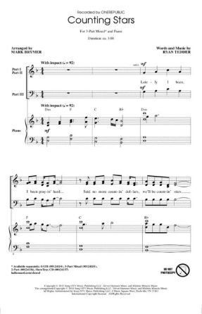 Counting Stars 3-Part Mixed - Arr. Mark Brymer