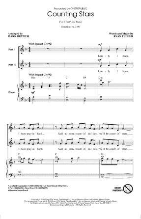 Counting Stars 2-Part - arr. Mark Brymer