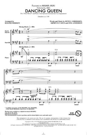 Dancing Queen 3-Part Mixed - Arr. Roger Emerson