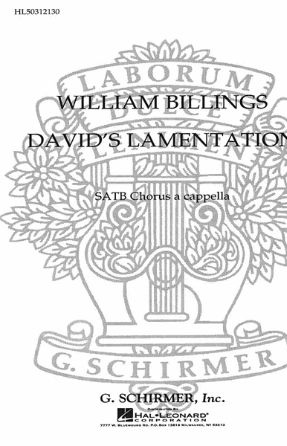 David's Lamentation SATB - William Billings, Arr. James R. Wilson