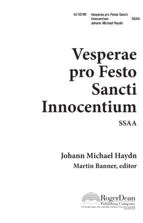 De Profundis (Vesperae pro Festo Sancti Innocentium SSA) - Michael Haydn