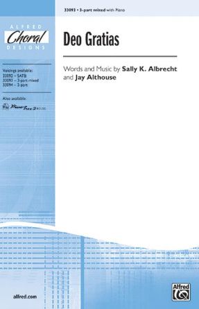 Deo Gratias 3-Part Mixed - Sally K. Albrecht & Jay Althouse