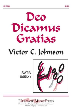 Deo Dicamus Gratias SATB - Victor C. Johnson